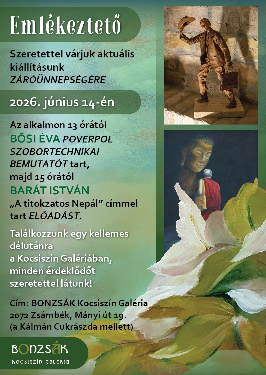 Bonzsák Kocsiszín Galéria 2026